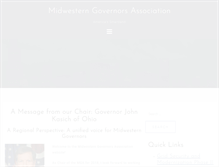 Tablet Screenshot of midwesterngovernors.org